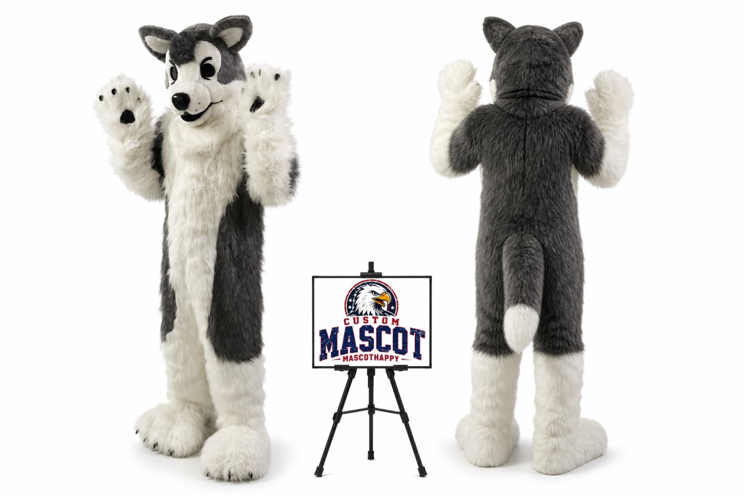 Husky Dog Mascot Costume Husky Dog Mascot Costume