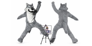 Wolf Mascot Costume Wolf Mascot Costume