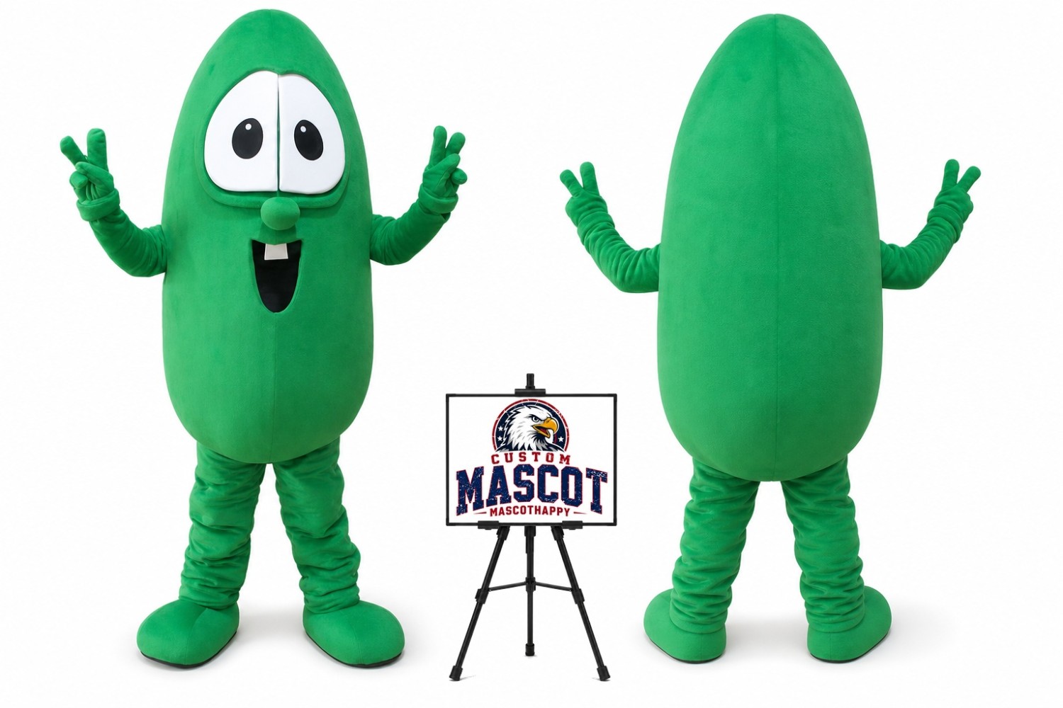 Bitter Gourd Vegetables Cucumbers Mascot Costume Bitter Gourd Vegetables Cucumbers Mascot Costume
