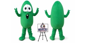 Bitter Gourd Vegetables Cucumbers Mascot Costume Bitter Gourd Vegetables Cucumbers Mascot Costume