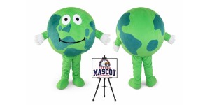 Earth World Global Mascot Costume Earth World Global Mascot Costume