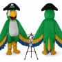 Pirate Parrot Adult Mascot Costume Mascot Costume for Parties