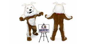 Greenstone Bulldog Mascot Costume Greenstone Bulldog Mascot Costume