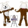 Greenstone Bulldog Mascot Costume