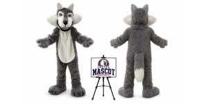 Big Wolf Mascot Costume Big Wolf Mascot Costume