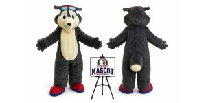 Big Wolf Mascot Costume Big Wolf Mascot Costume