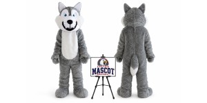 Furry Adult Wolf Mascot Costume Furry Adult Wolf Mascot Costume