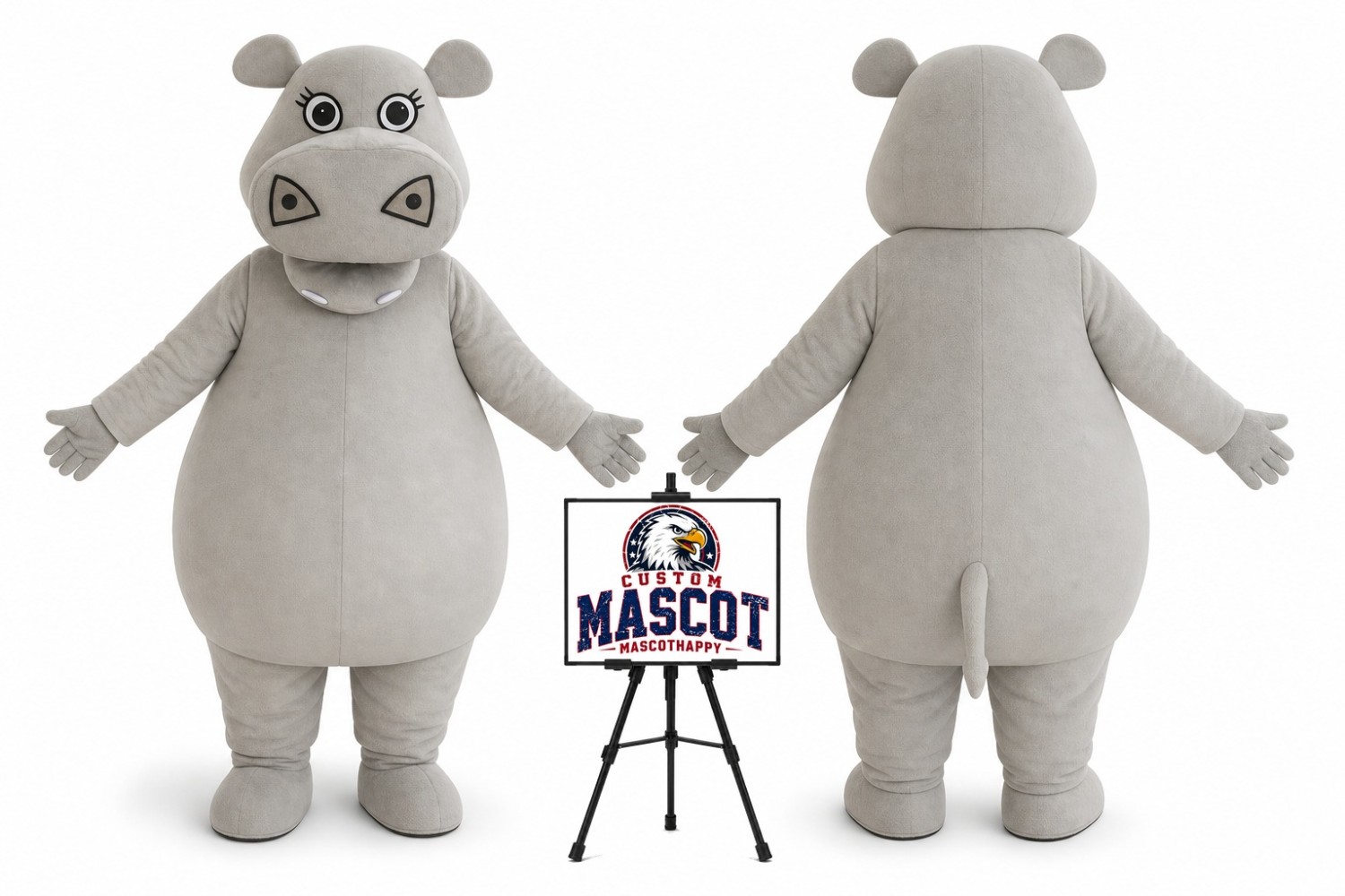 Hippo Mascot Costume Hippo Mascot Costume