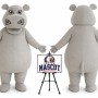 Hippo Mascot Costume