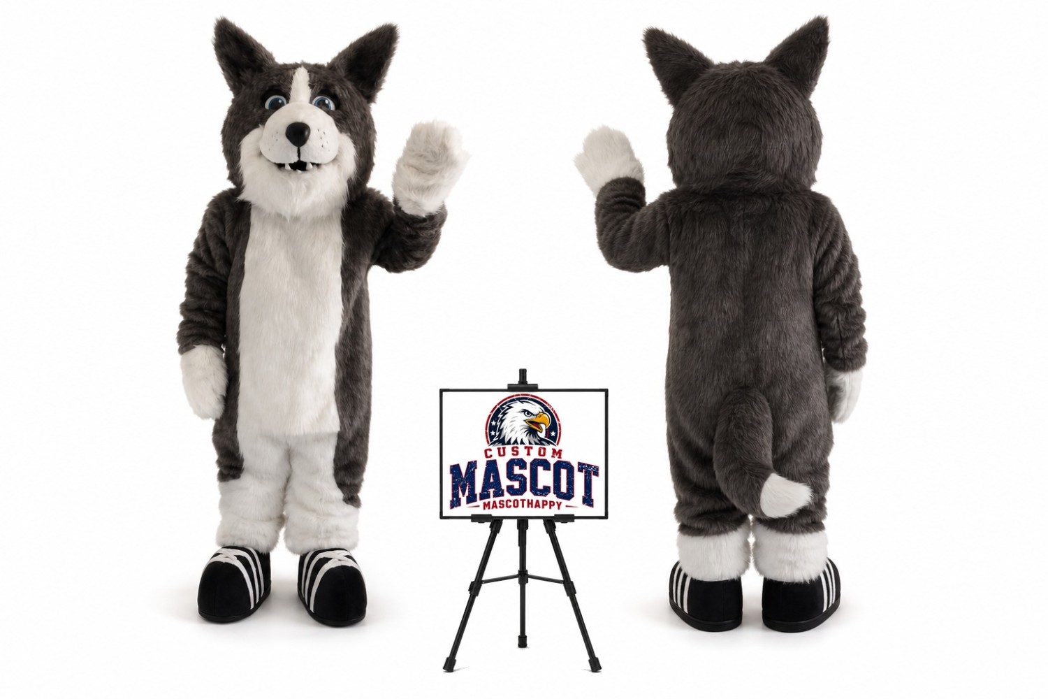 Husky Mascot Costume Husky Mascot Costume