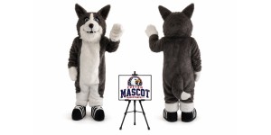 Husky Mascot Costume Husky Mascot Costume