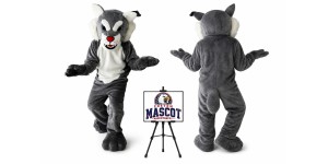 Power Cat Wildcat Mascot Costume Power Cat Wildcat Mascot Costume