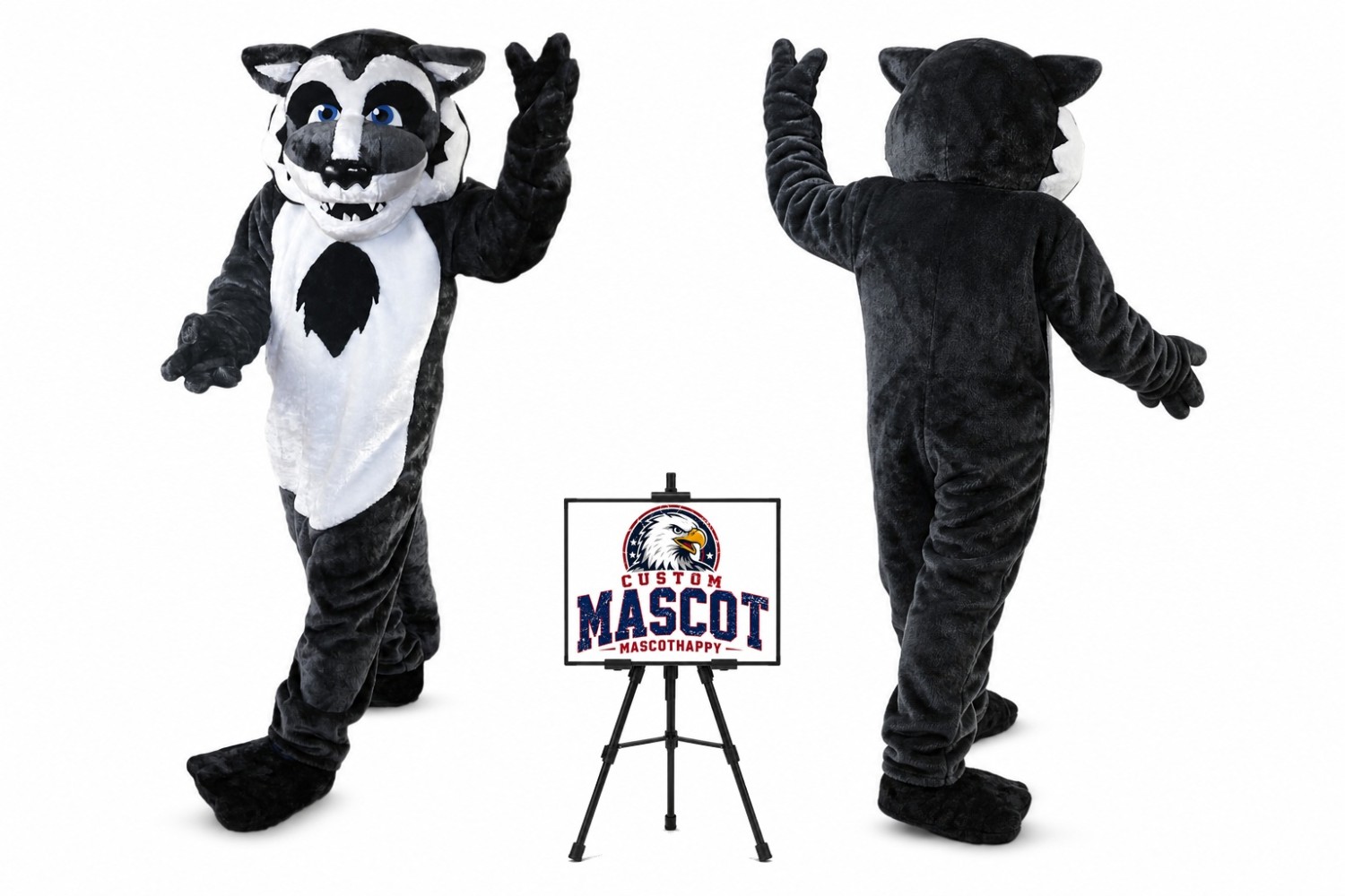 Prairie Wolf Mascot Costume Prairie Wolf Mascot Costume