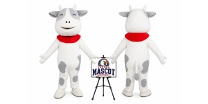 Spots Cow Mascot Costume Spots Cow Mascot Costume