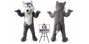 Wolf Animal Mascot Costume Wolf Animal Mascot Costume