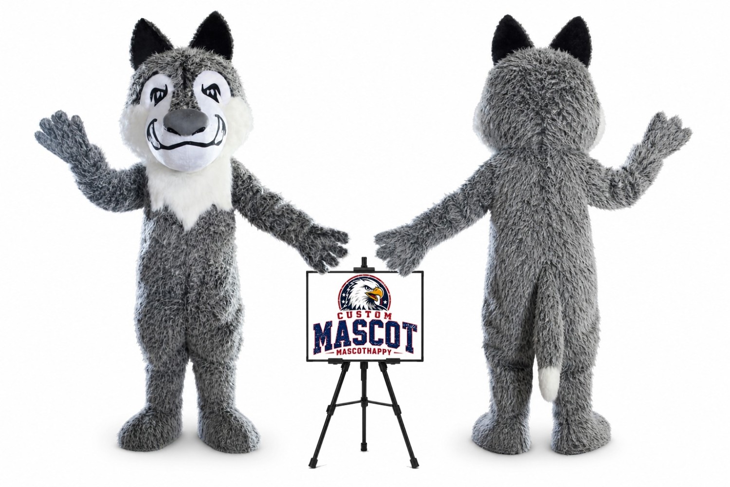 Wolf Mascot Costume Wolf Mascot Costume