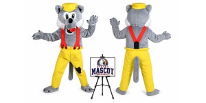 Wolf Mascot Costume Wolf Mascot Costume