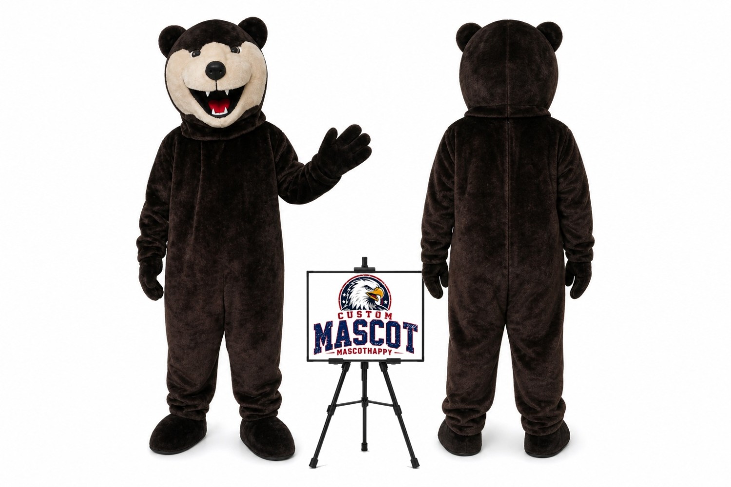 Grizzy Bear Mascot Costume Grizzy Bear Mascot Costume