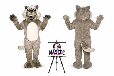 Growling Wolf Mascot Costume
