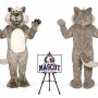 Growling Wolf Mascot Costume