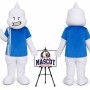 Halloween Adult Ghost Mascot Costume for Halloween Events