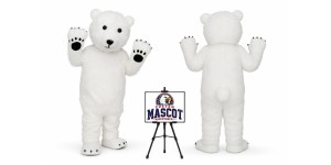 Halloween Polar Bear Mascot Costume for Halloween Events Halloween Polar Bear Mascot Costume for Halloween Events
