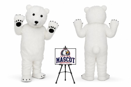 Halloween Polar Bear Mascot Costume for Halloween Events