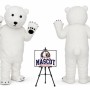 Halloween Polar Bear Mascot Costume for Halloween Events