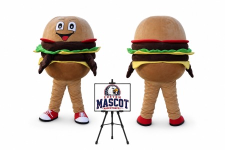 Hamburger Mascot Burger Costume Mascot Costume