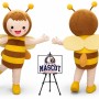 Happy Bee Mascot Costume