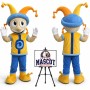 Happy Boy Clown Mascot Costume for Parties