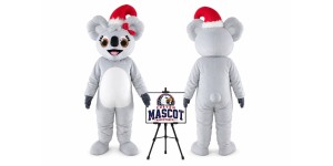 Happy Christmas Koala Mascot Costume for Christmas Events