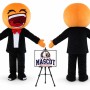 Happy Face Mascot Costume