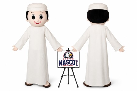 Happy Little Arab Boy Mascot Costume