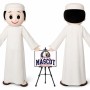 Happy Little Arab Boy Mascot Costume
