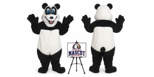 Happy Panda Bear Mascot Costume Happy Panda Bear Mascot Costume