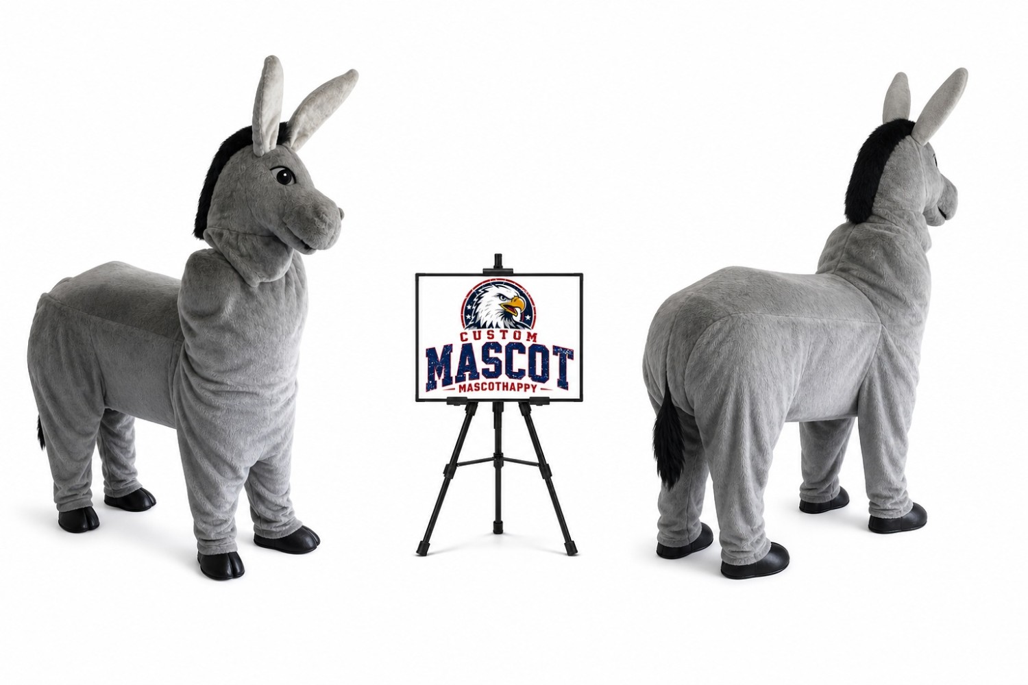 2 Person Donkey Mascot Costume 2 Person Donkey Mascot Costume