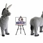 2 Person Donkey Mascot Costume