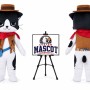 Animal Cartoon Animal American Cowboy Cat Mascot Costume