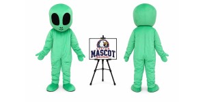 Green Adult Alien Mascot Costume Green Adult Alien Mascot Costume