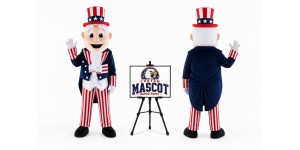Adult American Old Man Magician Mascot Costume for Parties Adult American Old Man Magician Mascot Costume for Parties