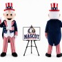 Adult American Old Man Magician Mascot Costume for Parties