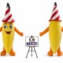 Adult Banana Mascot Costume for Food Events