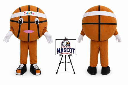 Adult Basketball Mascot Costume for Sports Events