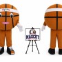 Adult Basketball Mascot Costume for Sports Events