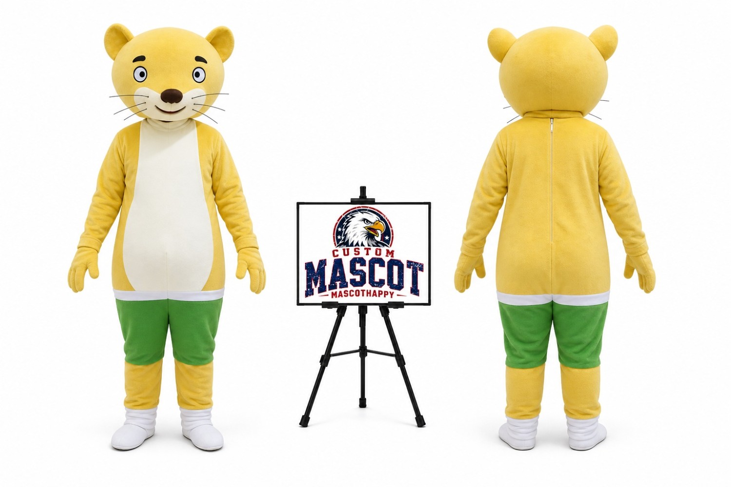 Orange Animal Cartoon Tiger Cub Mascot Costume