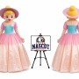 Adult Beautiful Lady Girl Mascot Costume