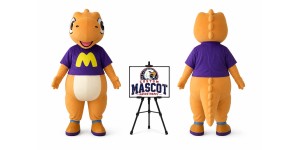 Orange Animal Cartoon Dinosaur Mascot Costume