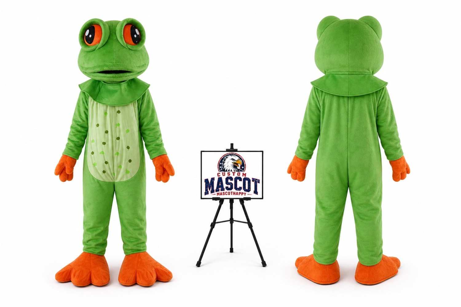 Adult Big Eyes Frog Mascot Costume