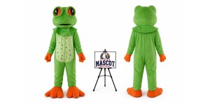 Adult Big Eyes Frog Mascot Costume